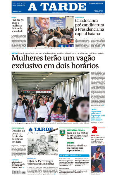 A TARDE - Edição de 05 de Abril de 2025