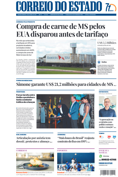 Correio do Estado - Edição de 06 de Abril de 2025