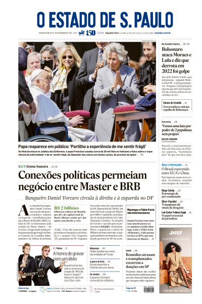 Estadão - Edição de 07 de Abril de 2025