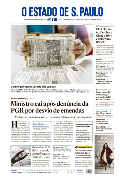 Estadão - Edição de 09 de Abril de 2025