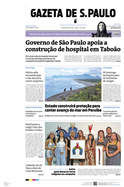 Gazeta de S. Paulo - Edição de 10 de Abril de 2025