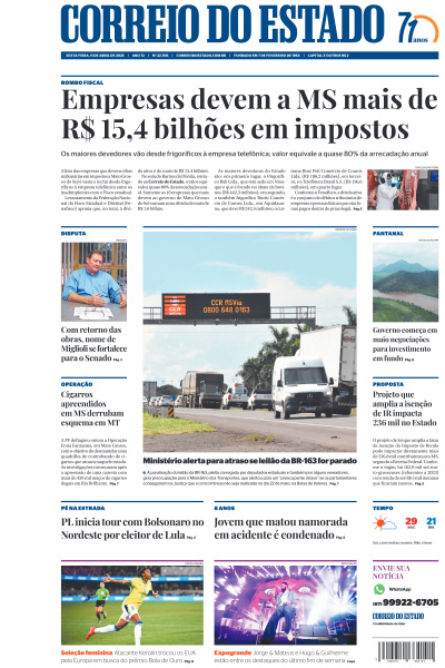 Correio do Estado - Edição de 11 de Abril de 2025