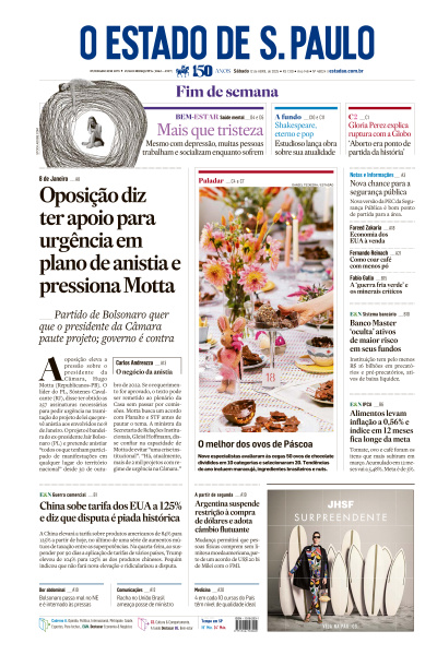 Estadão - Edição de 12 de Abril de 2025