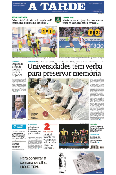 A TARDE - Edição de 14 de Abril de 2025
