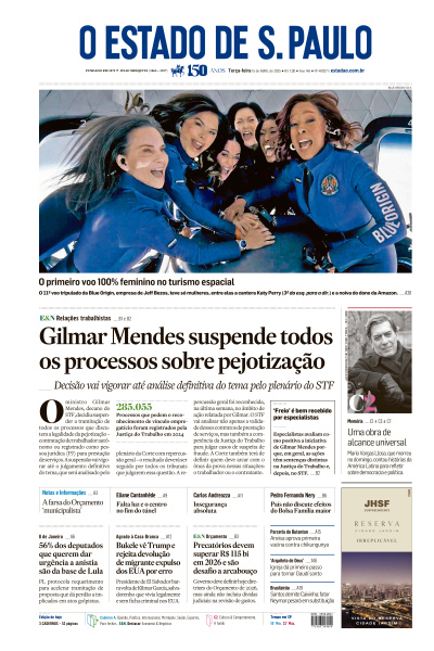 Estadão - Edição de 15 de Abril de 2025