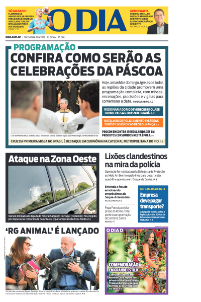 O DIA - Edição de 18 de Abril de 2025