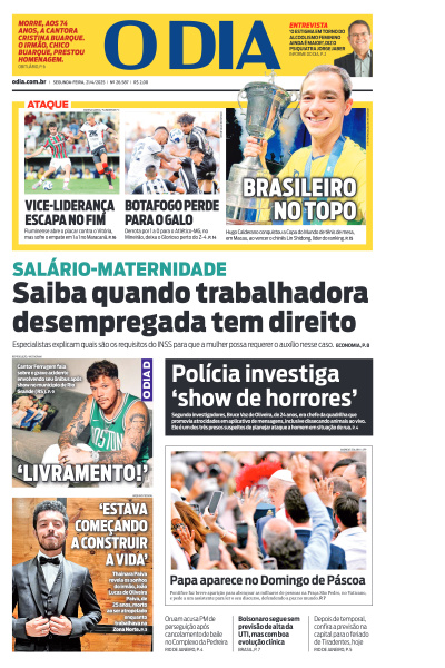 O DIA - Edição de 21 de Abril de 2025