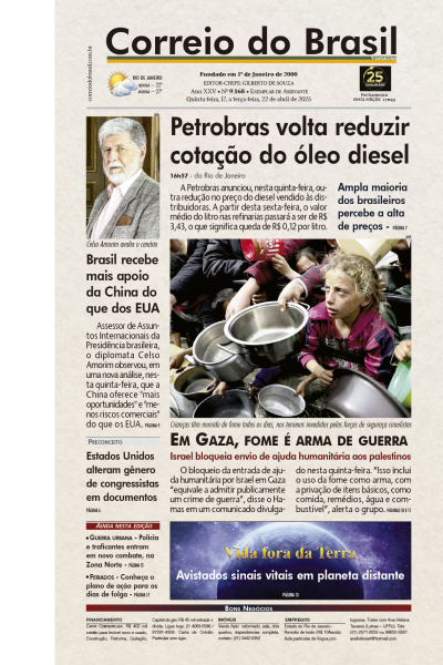 Correio do Brasil - Edição de 21 de Abril de 2025