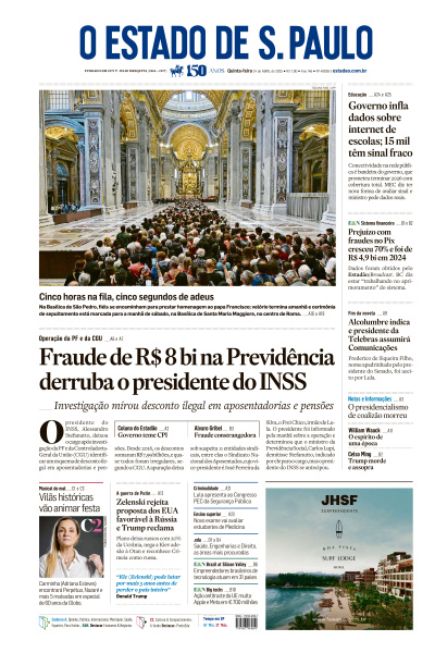 Estadão - Edição de 24 de Abril de 2025