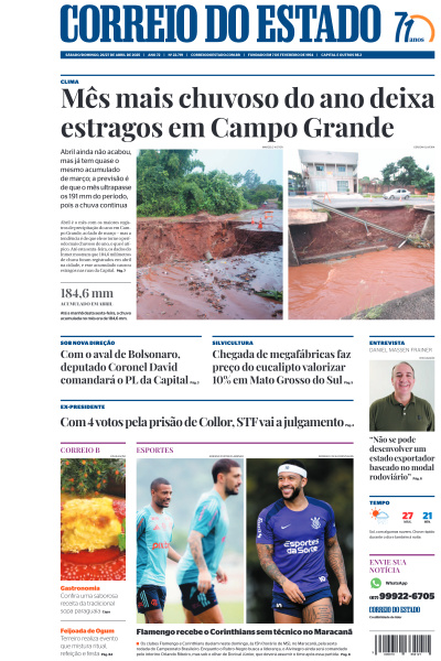 Correio do Estado - Edição de 26 de Abril de 2025