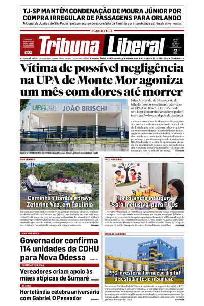 Tribuna Liberal - Edição de 30 de Abril de 2025