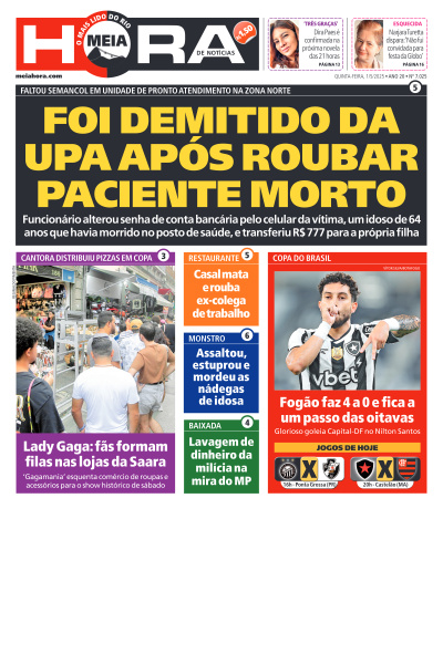 MEIA HORA - Edição de 01 de Maio de 2025