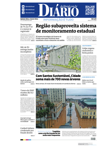 Diário do Litoral - Edição de 01 de Maio de 2025