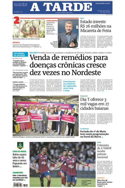 A TARDE - Edição de 01 de Maio de 2025