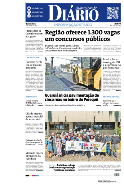 Diário do Litoral - Edição de 07 de Maio de 2025