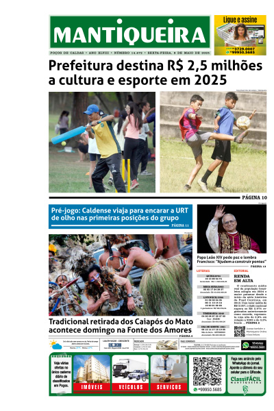 Mantiqueira - Edição de 09 de Maio de 2025