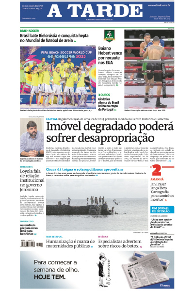A TARDE - Edição de 12 de Maio de 2025