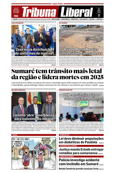 Tribuna Liberal - Edição de 13 de Maio de 2025.