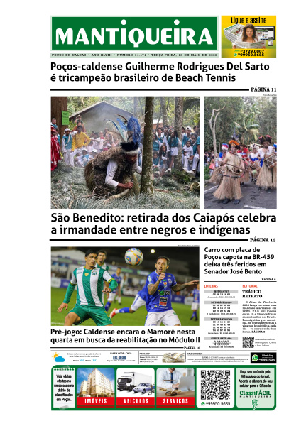 Mantiqueira - Edição de 13 de Maio de 2025