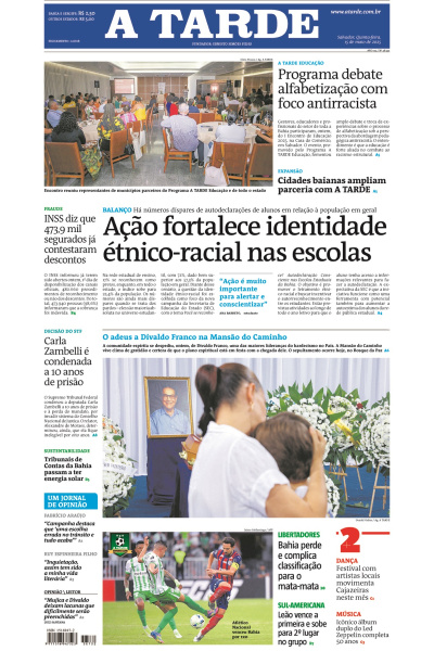 A TARDE - Edição de 15 de Maio de 2025