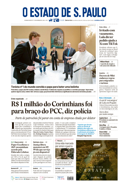Estadão - Edição de 15 de Maio de 2025