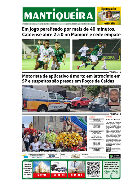 Mantiqueira - Edição de 15 de Maio de 2025