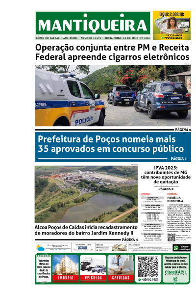 Mantiqueira - Edição de 16 de Maio de 2025