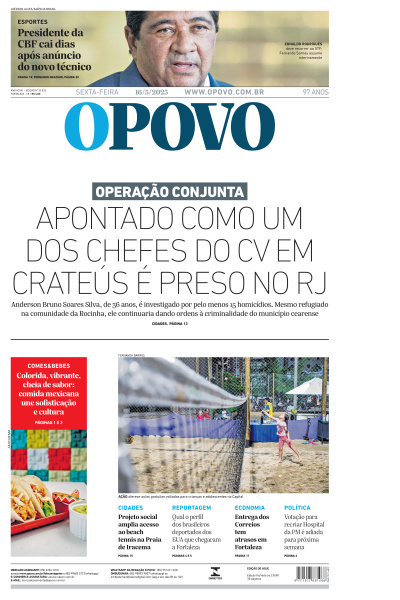 O POVO - Edição de 16 de Maio de 2025