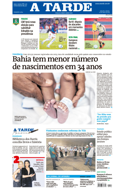 A TARDE - Edição de 17 de Maio de 2025