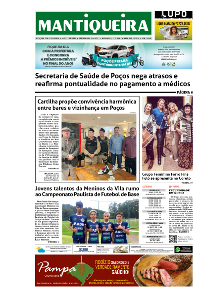 Mantiqueira - Edição de 18 de Maio de 2025