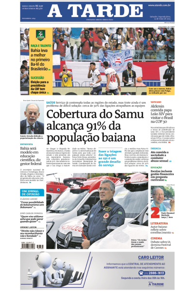 A TARDE - Edição de 19 de Maio de 2025
