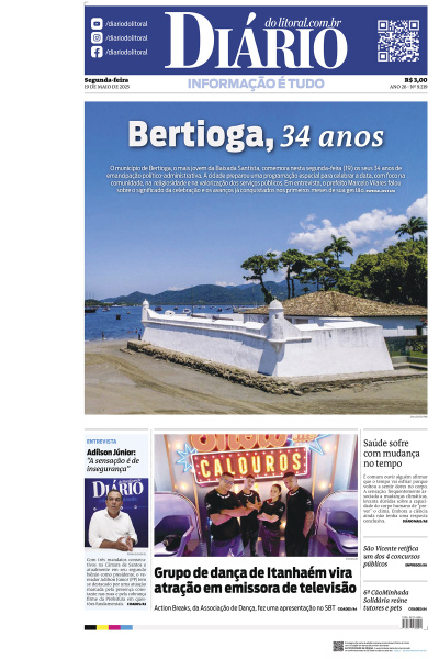 Diário do Litoral – Edição de 19 de maio de 2025