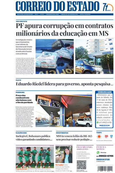 Correio do Estado - Edição de 22 de Maio de 2025