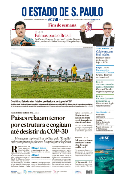 Estadão - Edição de 25 de Maio de 2025