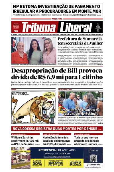 Tribuna Liberal - Edição de 27 de Maio de 2025.