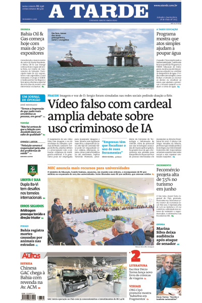 A TARDE - Edição de 28 de Maio de 2025