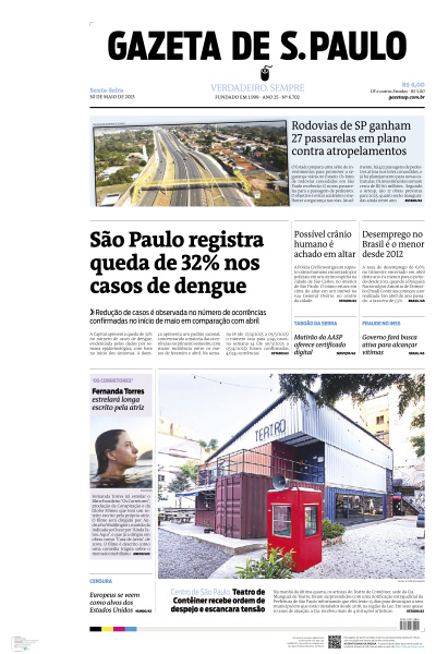 Gazeta de S. Paulo - Edição de 30 de Maio de 2025