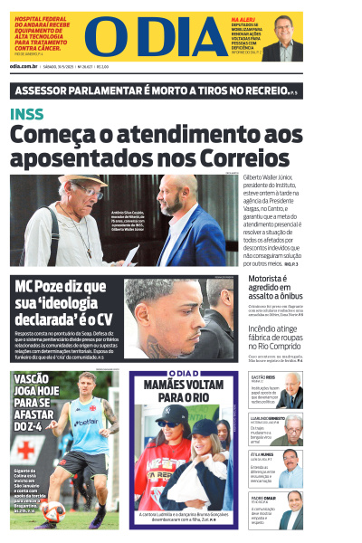 O DIA - Edição de 31 de Maio de 2025