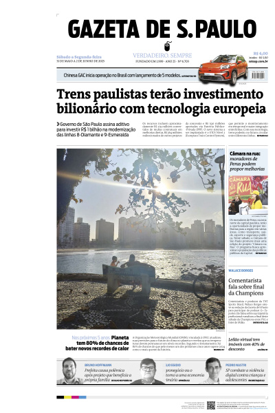 Gazeta de S. Paulo - Edição de 01 de Junho de 2025