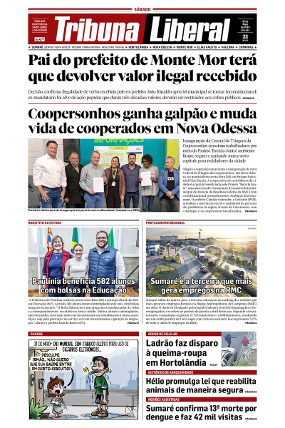 Tribuna Liberal - Edição de 31 de Maio de 2025.