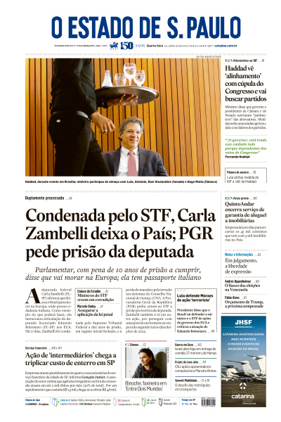 Estadão - Edição de 04 de Junho de 2025