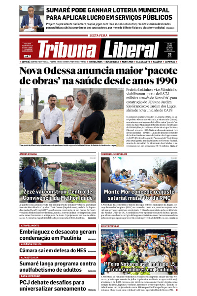 Tribuna Liberal - Edição de 6 de Junho de 2025.