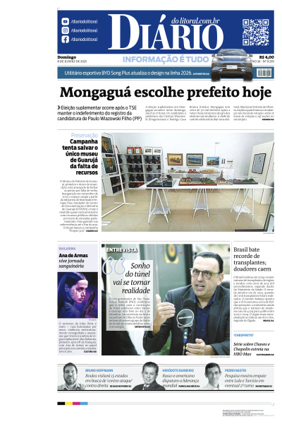 Diário do Litoral - Edição de 08 de Junho de 2025