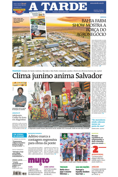 A TARDE - Edição de 08 de Junho de 2025