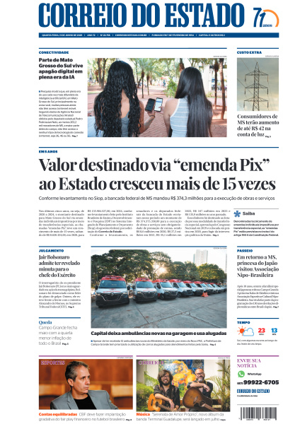 Correio do Estado - Edição de 11 de Junho de 2025
