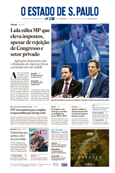 Estadão - Edição de 12 de Junho de 2025