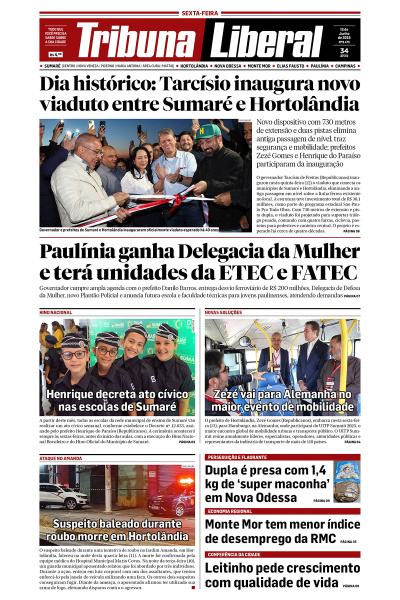 Tribuna Liberal - Edição de 13 de Junho de 2025.