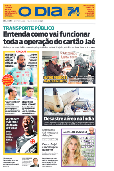 O DIA - Edição de 13 de Junho de 2025