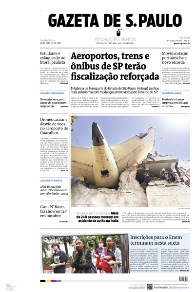 Gazeta de S. Paulo - Edição de 13 de Junho de 2025