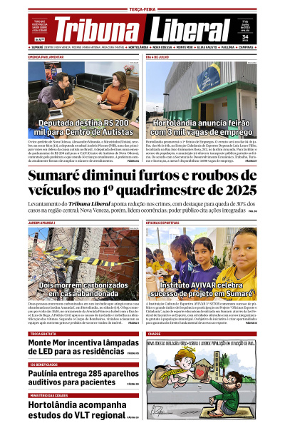 Tribuna Liberal - Edição de 17 de Junho de 2025.